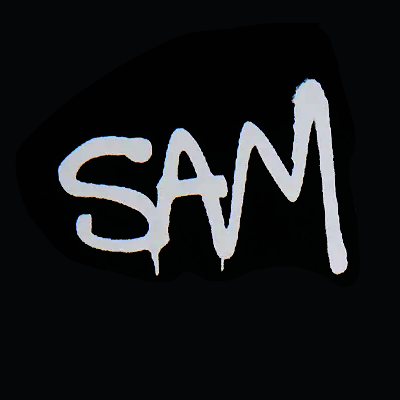 SAM, the signature of SLOP ART MOVEMENT